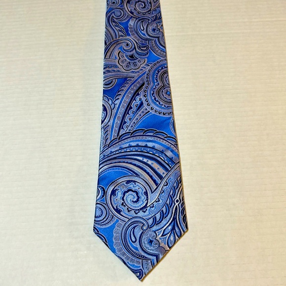 Donald Trump signature collection silk tie, blue gray - Picture 1 of 6
